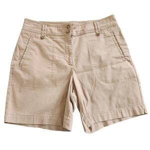 TALBOTS chinos shorts woman's size 12 beige
